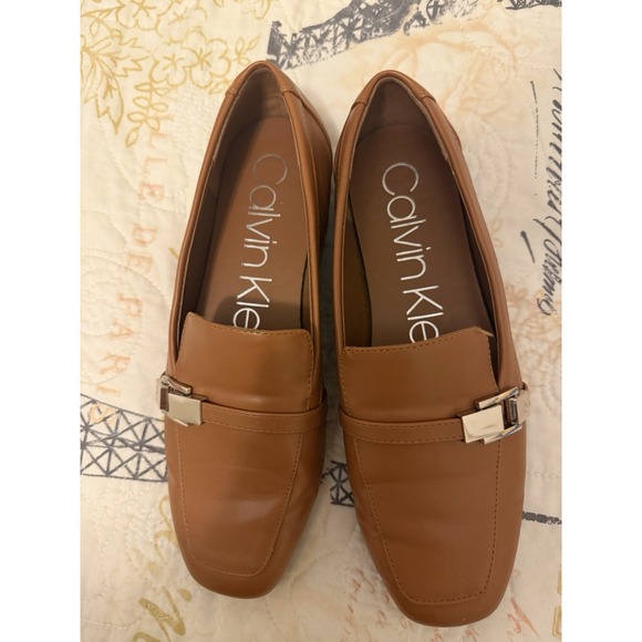 Calvin Klein Shoes - Calvin Klein Women's Linca Loafer Slip-On Shoes, Size 7 , Brown, Flat